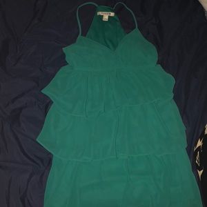 Turquoise flare dress. Size S.